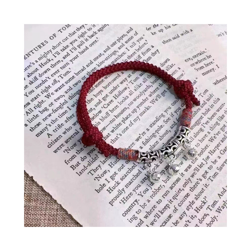 (Red Cord Bracelet) Lotus Resin Lightweight Bracelet With Bamboo Motifs Perfect For Chic A Look-image-OPC-PHKYHZT-NEW