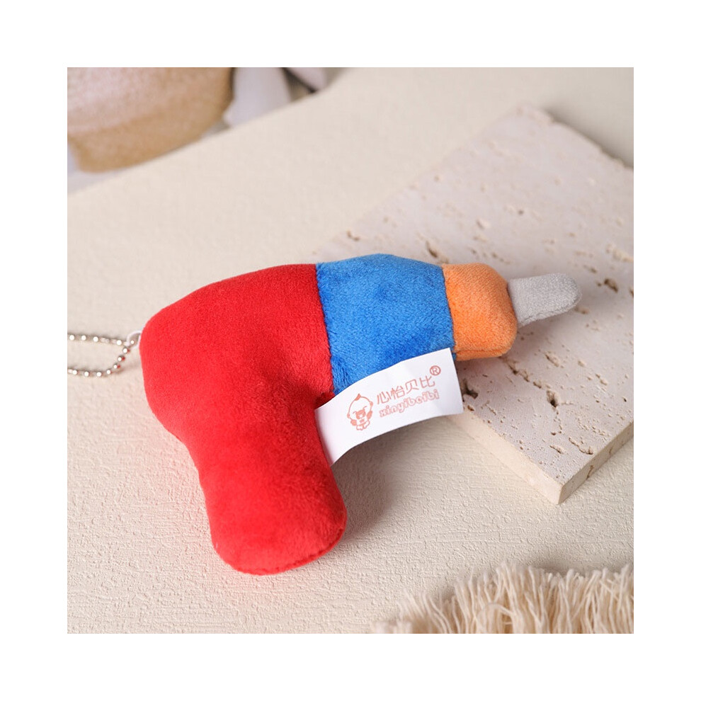 (Electric Drill) Plush Repair Tool Toy Set Entertainment Project Parent Kids Interaction Child