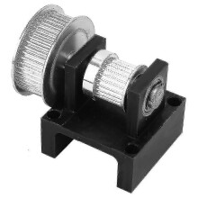 (As show, One size) Reduction Tensioner Pulley Synchronous Wheel Fastener Mounting Bracket Support Gear Base (#04)