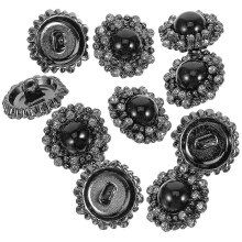 (As show, One size) Invisible Hook Fastener Clothing Accessories and Eye Sewing Chinese Frog Closures Hidden Buckle Metal