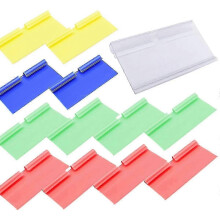 (As show, One size) Plastic Label Carrier 50pcs Labeling Window Label Holder For Wire Shelves Price
