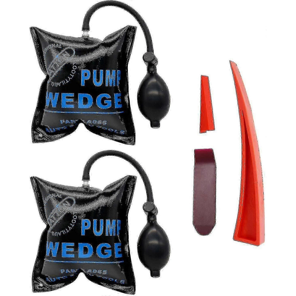 (As Show, One Size) Car Air Wedge Pump Kit2 Pcs And Alignment Tool Inflatable Shim Bag 4631898254037