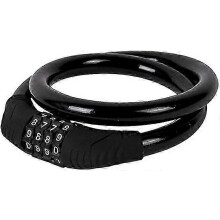 (As show, One size) Bicycle Lock Bicycle Lock Combination 4 Digit 60cm/6mm High Security Suitable for Bicycles, MTB, Scooters, E-Bikes and Other Outdoor Accessories