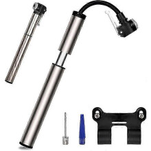 (As show, One size) Bicycle Pump, Portable Air Pump Mini Bike Air Pump for Presta and Schrader for Mountain Road Bike, Football, Basketball