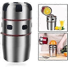 (As show, One size) Stainless Steel Manual Juicer and Lemon Squeezer