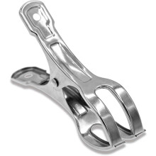 (As show, One size) Beach Towel Clips Clamps Stainless Steel 10 Pack 4.3 Inch Large Heavy Duty Metal Clothespins Size