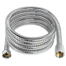 (As show, One size) 1.5m Or 2m Thicken Shower Hose General Soft Water Pipe Chrome Plating Explosion-proof Shower Pipe Bathroom Accessories