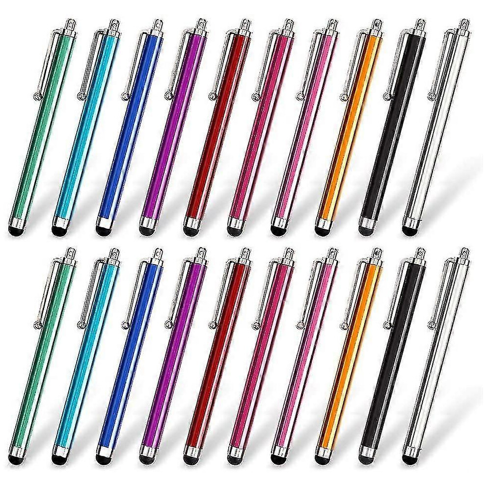 (As Show, One Size) 20Pcs Touchscreen Stylus Pen For All Touchscreen Devices Random Color 6902676374871
