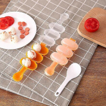 (As show, One size) 2pcs Baby Rice Ball Mold Shakers Food Decoration Kids Lunch Diy Sushi Maker Mould Kitchen Tools