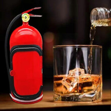 (As show, One size) Novelty Mini Bar Wine Storage Box Fire Extinguisher Liquor Rack Wine Gadgets Kicthen Men' S Wine Shelf Mini Gift Cabinet P7e0