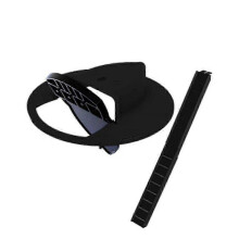 (Black, One size) Smart Mousetrap Plastic Flip Slide Bucket Lid Humane Or Deadly Trap Door Style Multi-grab Reusable