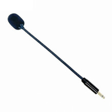 (2 section plug, One size) 3.5mm Microphone Replacement Flexible Detachable For Gaming Headsets Precise