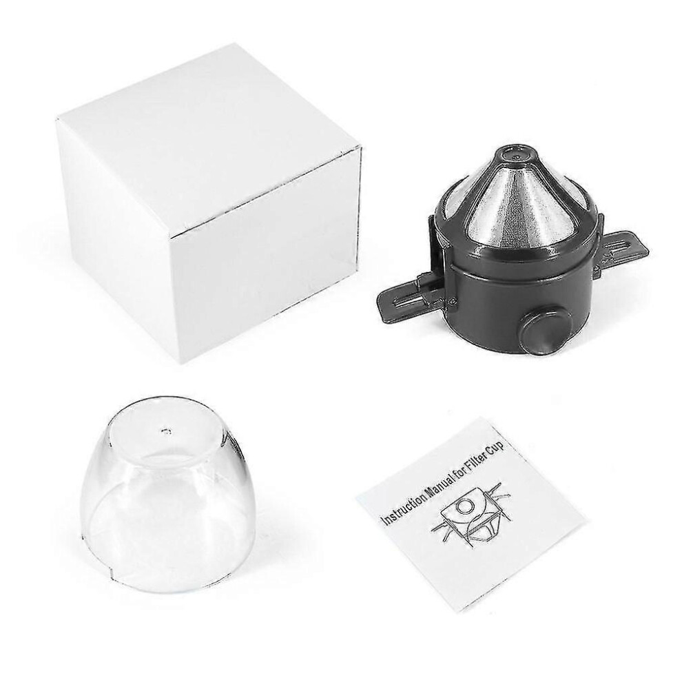 (As show, One size) Coffee Tea Holder Portable Coffee Filter Foldable Coffee Maker Stainless Steel Drip Reusable Paperless Pour Over Coffee Drip-image-OPC-PHKZHVS-NEW