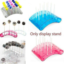 (As show, One size) 20 Holes Cake Lollipop Display/stands/bases/shelf Arc Shaped Diy Bakeware Cake Tool Kitchen Acceserries Candy Dessert Hodler