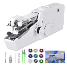 (As show, One size) Hand Sewing Machine Mini Handheld Sewing Machine Portable Mini Electric Sewing Machine Compatible With Clothes