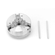 (As show, One size) Three-jaw Chuck For Mini Lathe, 0.5-2.6 Inch Zinc Alloy Three-jaw Chuck, Large Clamping Range, Compact Size, For Mini Metal Lathe