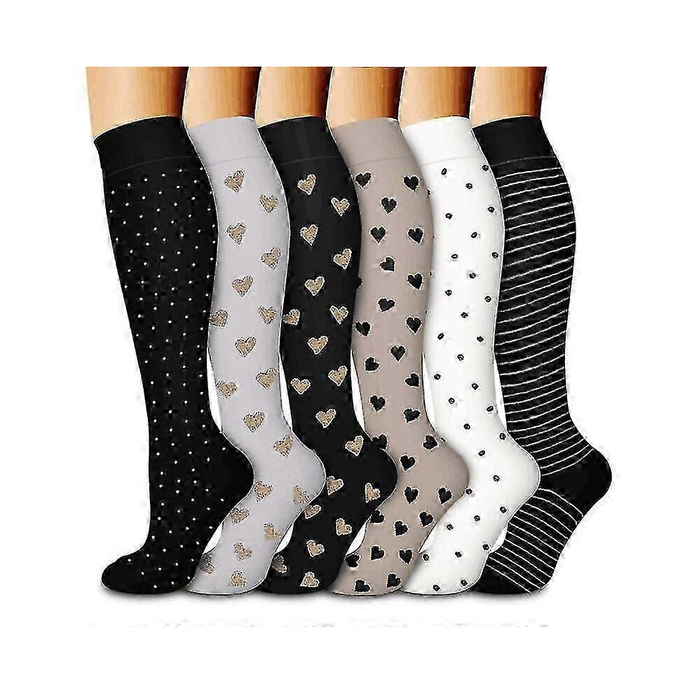 Kikidex (Set 10, L Xl) Compression Socks For Women And Men 6 Pairs, Best Support For Running