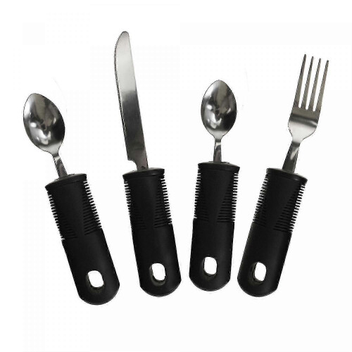 (As show, One size) Ergonomic cutlery - 4 pieces 1