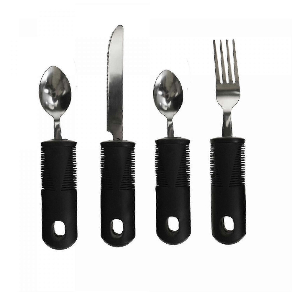 (As show, One size) Ergonomic cutlery - 4 pieces