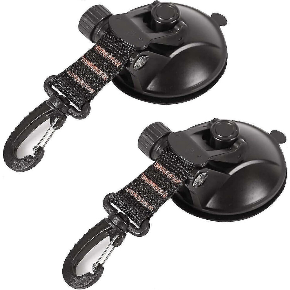 (As Show, One Size) Suction Cup Car Body Anchor Hooks (2 Pieces) - For Car Side Awnings Luggage 4631898247138