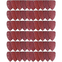 (As show, One size) Pack of 60 Sanding Sheets Sanding Paper 40/60/80/100/120/180/240/320/400/800 Ideal for Multi-Purpose Sander