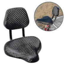 (As show, One size) Cycling Wide Comfort Faux Leather Bike Bicycle Saddle Seat With Backrest Support Saddle Seat