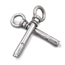 (As show, One size) 5pcs M6 x 70mm Stainless Steel Eye Bolts - Wall Anchor Eyelet Screws