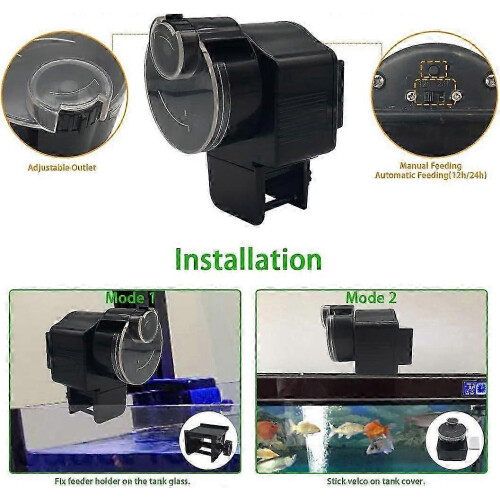 (As show, One size) Automatic Pond Fish Feeder by Fish Mate 2