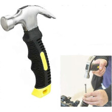 (As show, One size) Mini Steel Claw Hammer - Non-Slip Handle for Maintenance and DIY