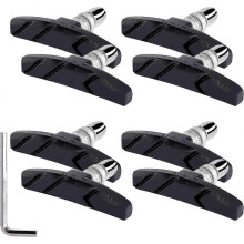 (As show, One size) V-Brake Bike Brake Pads - 70mm for Road Bike Mountain Cycling 4 Pairs