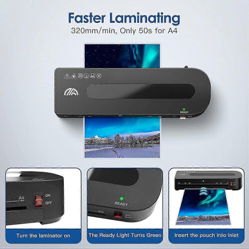 (As show, One size) Laminator A4 Laminator Pouches Laminator Machine A4 A5 A6 Laminator Set 2