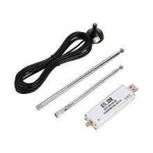 (As show, One size) RTL SDR Receiver V3 RTL2832U 0.1MHz-1.7GHz TCXO Receiver with Antenna