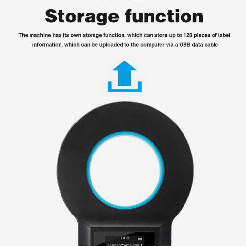 (As show, One size) Portable Pet Tag Reader - Emid Iso Microchip Scanner 2