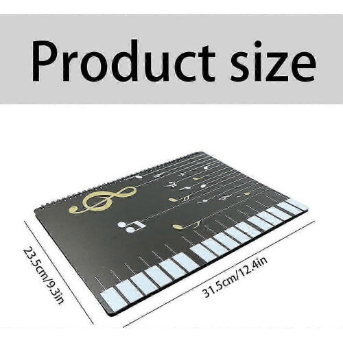 (As show, One size) Music Folder - A4 size storage for 30 pocket keys 1