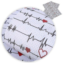 (As show, One size) 20x33cm Heart Pattern Leather Fabric Diy Patchwork Sewing Clothing Bows Materials Handmade Making Earring Accessories