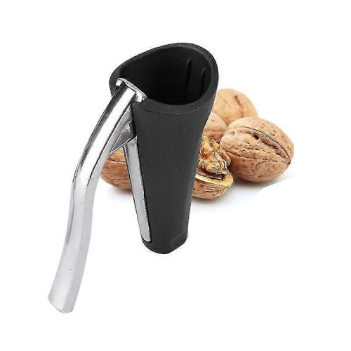 (Red, One size) Nut Peeling Tool Metal Nutcracker Nut Peeler Funnel-shaped Nutcracker