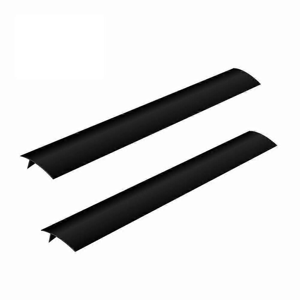 (Black, One Size) 2Pcs Silicone Gap Cover Silicone Gap Filler Stopper Kitchen Stove Counter Gap Covers Flexible Stove Space Fillers 6902676393346