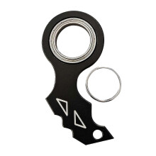 (Silver, One size) Keychain Spinner Fidget Toy Pocket-sized Fingertip Metal Gadget Keyring Stress Relief Anti-anxiety Sensory Toys For Teens Adults Anti Stress Toy P