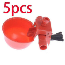 (As show, One size) 5/10set Chicken Waterer Hens Quail Birds Drinking Bowls Water For Chicken Coop Chick Nipple Drinkers Poultry Farm Animal Supplie