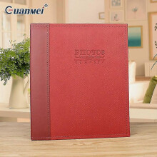 (As show, One size) Self-stick Page Photo Album Family Album Leather Cover Hand Made Diy Waterproof Dustproof Albums
