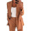 (Pink, M) Womens 2pce Light Suit Blazer+trousers -aa 1