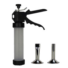 (As show, One size) Sausage Maker Jerky Shooter Aluminum Alloy Jerky Gun With 2 Different Stuffing Nozzles For Beef Jerky Fans Gifts g20242321614 Edition