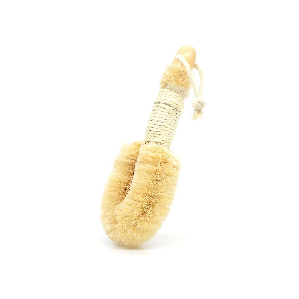 (As show, One size) Dry Skin Bath Body Brush-100% Pure Natural Sisal Bristle. 9" Length