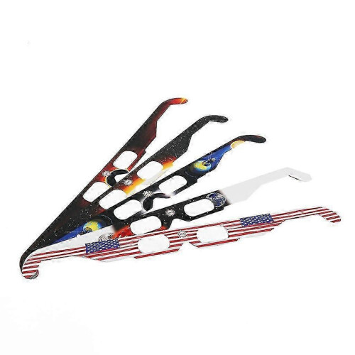 (As show, One size) 10pieces Solar Eclipse Glasses Absolutely Safe For Looking At Sun Glasses 1
