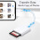 (As show, One size) Apple Lightning To Sd Card Camera Reader Adapter Compatible With Iphone Ipad Camera Trail Game Camera Card Viewer Reader 1