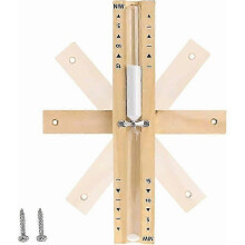 (As show, One size) Sauna Hourglass - 15 Minute Rotatable Hourglass with White Sand