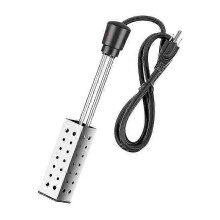 (As show, One size) 1500w Immersion Heater, Bucket Water Heater With 304 Stainless-steel Guard, Submersible Bucket Heater With Thermostat And Auto Shutoff, Perfect For H