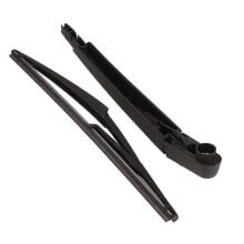 (As show, One size) Car Rear Windshield Wiper Arm Blade Set 287815304r Black Replacement For Dacia Sandero 20052015