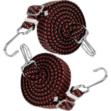 (As show, One size) Elastic Tension Straps with Double Hooks - 1m Length