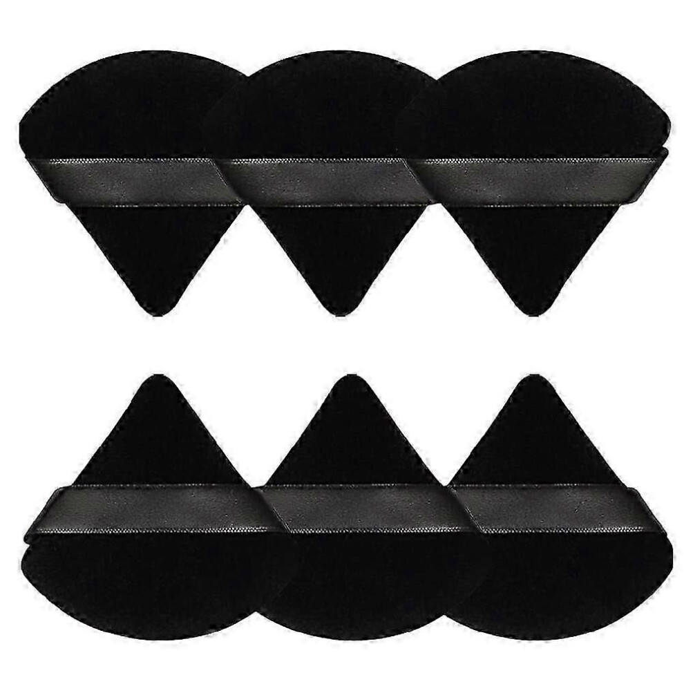 (As show, One size) Set of 6 Washable and Reusable Cosmetic Makeup Sponge Puffs